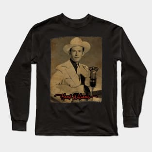 80s Classic Hank Williams Long Sleeve T-Shirt